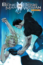 Image: Bionic Man vs. Bionic Woman #1 (Syaf cover)