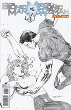 Image: Bionic Man vs. Bionic Woman #1 (25-copy Syaf pencil incentive cover)