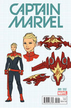 Image: Captain Marvel #1 (Anka Design variant cover - 00161) - Marvel Comics