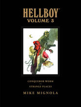 Image: Hellboy Library Edition Vol. 03: Conqueror Worm & Strange Places HC  - Dark Horse