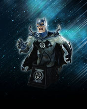 Image: Heroes of the DC Universe Blackest Night Bust: Black Lantern Batman 