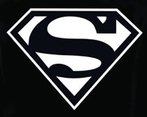 Image: Superman Dark Symbol T-Shirt  (XL) - Graphitti Designs