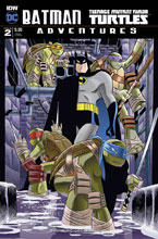 Image: Batman / Teenage Mutant Ninja Turtles Adventures #2 (subscription cover - Rick Burchett) - IDW Publishing