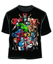 Image: Marvel: Brazen Heroes Black PX T-Shirt  (XL)