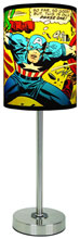 Image: Vintage Captain America Close Up Lamp in a Box 