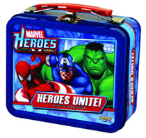 Image: Marvel Heroes Unite Lunchbox Card & Dice Game 