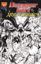 Image: Danger Girl / Army of Darkness #5 (10-copy Bradshaw B&W incentive cover) (v10)