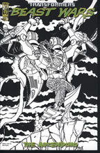 Image: Transformers: Beast Wars-Ascending  #4 (B&W Retailer Incentive Cover)