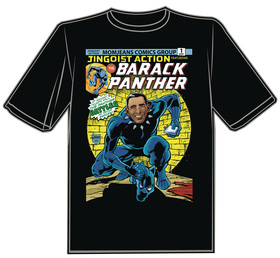 Image: Barack Panther T-Shirt  (L) - Antarctic Press