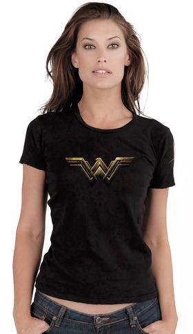 Image: Wonder Woman Women's T-Shirt: Fade Symbol  (S) - Graphitti Designs