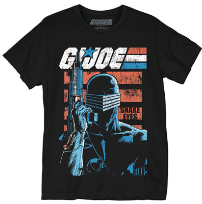 Image: G.I. Joe T-Shirt: Snake Eyes [Black]  (XL) - Goodie Two Sleeves