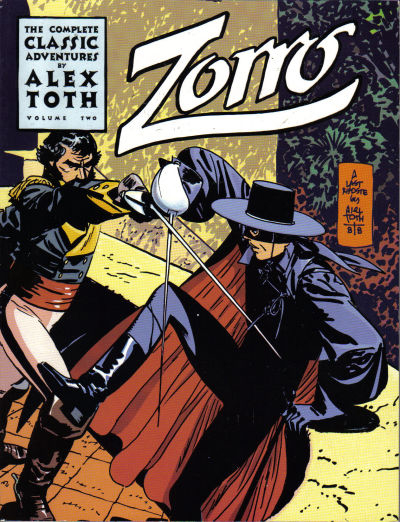 Zorro cover by Alex Toth. Eclipse collected edition