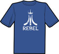 Image: 8 Bit Rebels Backlit T-Shirt  (XL) - Antarctic Press