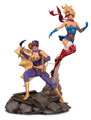 Image: DC Bombshells Statue: Batgirl & Supergirl Celebration  - DC Comics