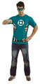 Image: DC T-Shirt w/Mask & Ring: Green Lantern  (M) - Rubies Costumes Company Inc