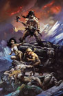 Image: Fire and Ice #1 (cover S incentive 1:100 Movie Poster cover - Frazetta virgin) (signed) - Dynamite