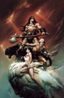 Image: Fire and Ice #1 (cover V - Manco Ltd virgin) - Dynamite