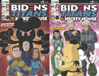 Image: Biden's Titans vs. Mickey Mouse #1 (unauthorized) (cover F - Holofoil Flip cover) - Keenspot Entertainment