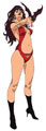 Image: Vampirella 50th Anniversary Premium Enamel Pin: Jose Gonzalez  - Dynamite