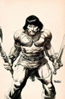 Image: Conan The Barbarian #1 (cover K incentive 1:25 - Panosian virgin B&W) - Titan Comics