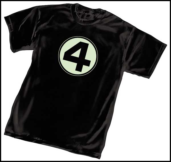 Image: Fantastic Four Glow-in-the-Dark T-Shirt  (XL) - Marvel Comics