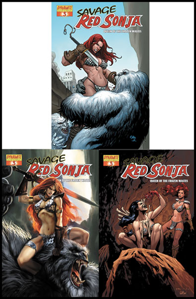 Image: Savage Red Sonja: Queen of the Forgotten Wastes #3 - D. E./Dynamite Entertainment