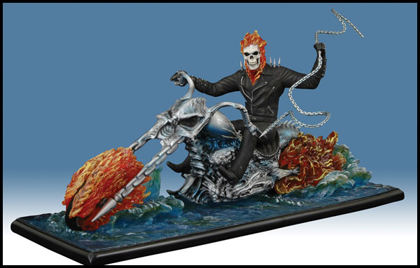 Image: Ghost Rider on Water Movie Statue  - Marvel Comics