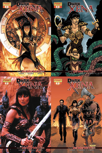 Image: Xena Vol. 02: Dark Xena #1 (Black & White Fabiano Cover variant) - D. E./Dynamite Entertainment