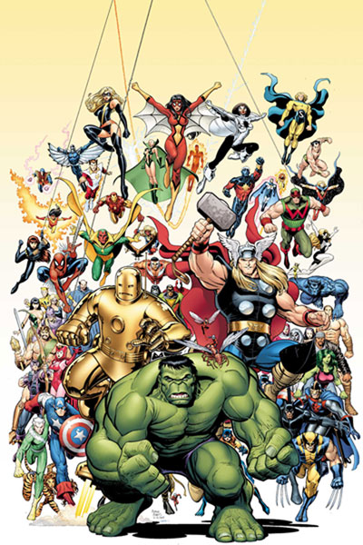 Image: Avengers Art Adams Poster  - Marvel Comics