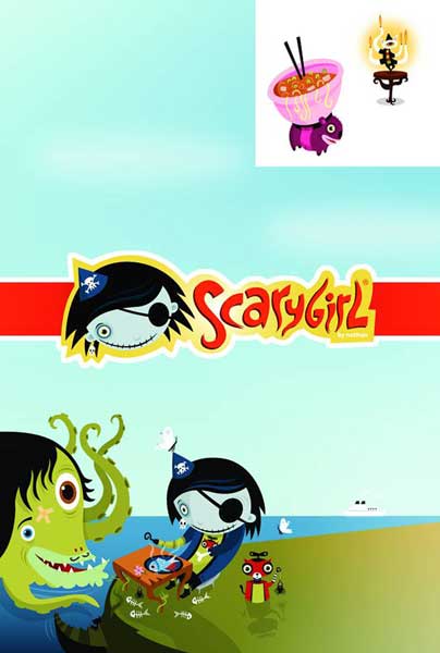 Image: Dark Horse Deluxe Stationery Set: Nathan Jurevicious - Scary Girl  - Dark Horse Comics