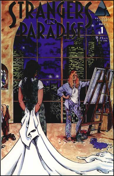 Image: Strangers in Paradise V. II #1 (Gold reprint ed.) - Abstract Studios