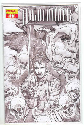 Image: Highlander #1 (Harris Sketch cover) - D. E./Dynamite Entertainment