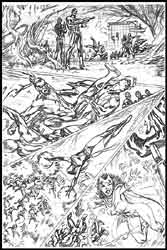 Alan Davis' pencil art, Avengers #38