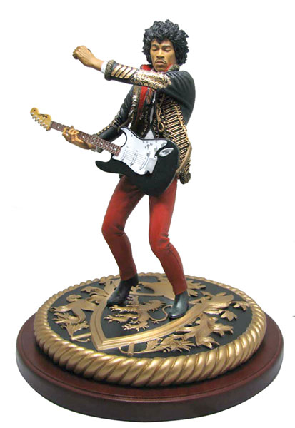 Image: Rock Iconz: Jimi Hendrix Color Statue  - 