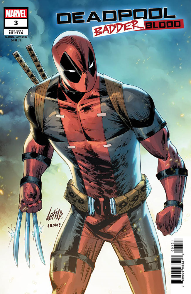 Image: Deadpool: Badder Blood #3 (variant cover - Rob Liefeld) - Marvel Comics