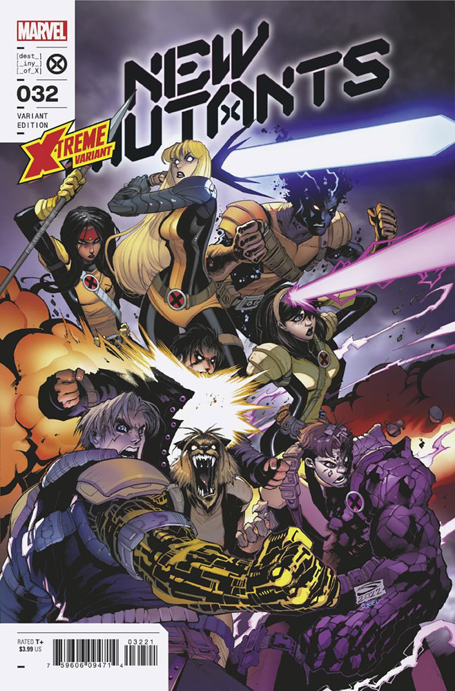 Image: New Mutants #32 (variant X-Treme Marvel cover - Sandoval) - Marvel Comics