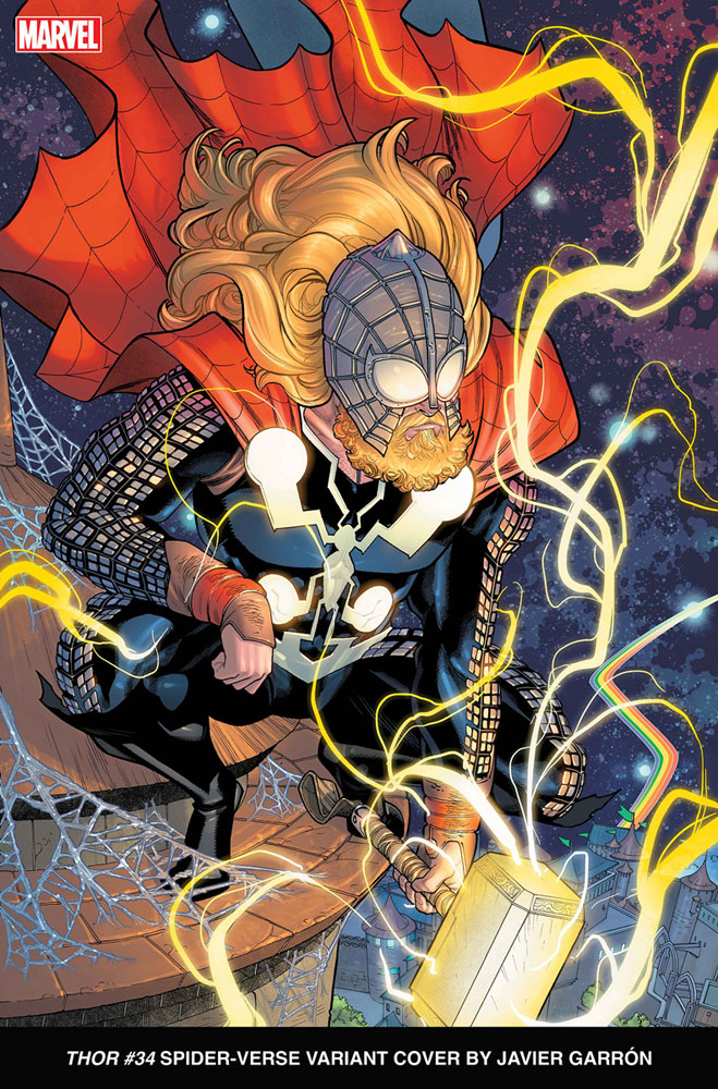 Image: Thor #34 (variant Spider-Verse cover - Garron) - Marvel Comics