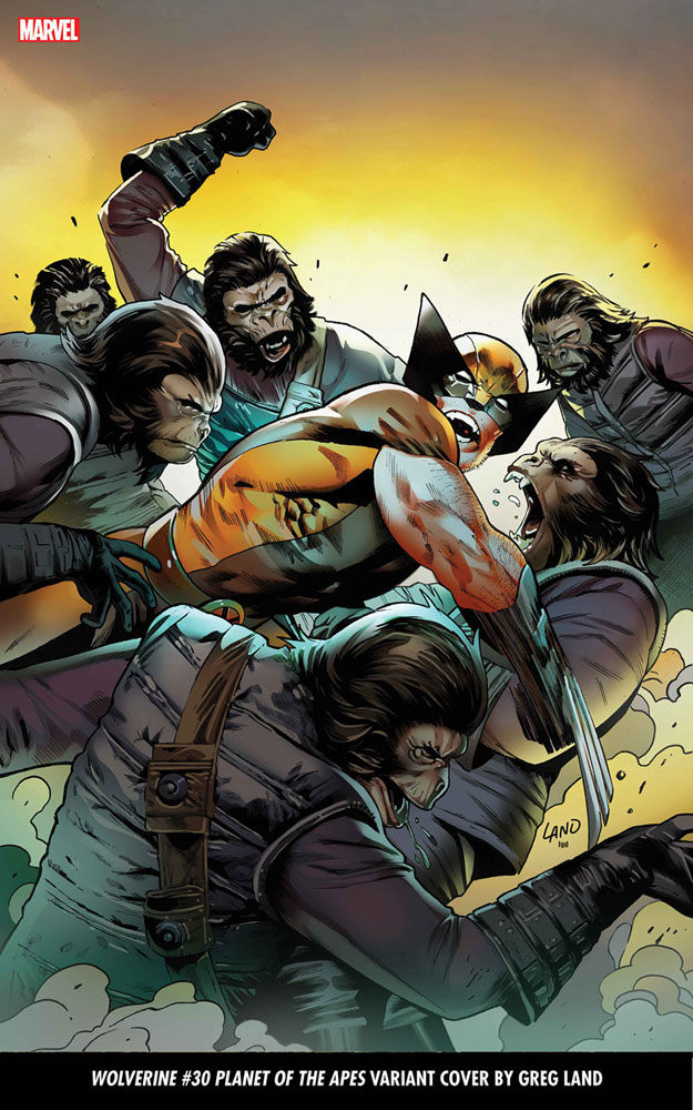 Image: Wolverine #30 (variant Planet of the Apes cover - Land) - Marvel Comics