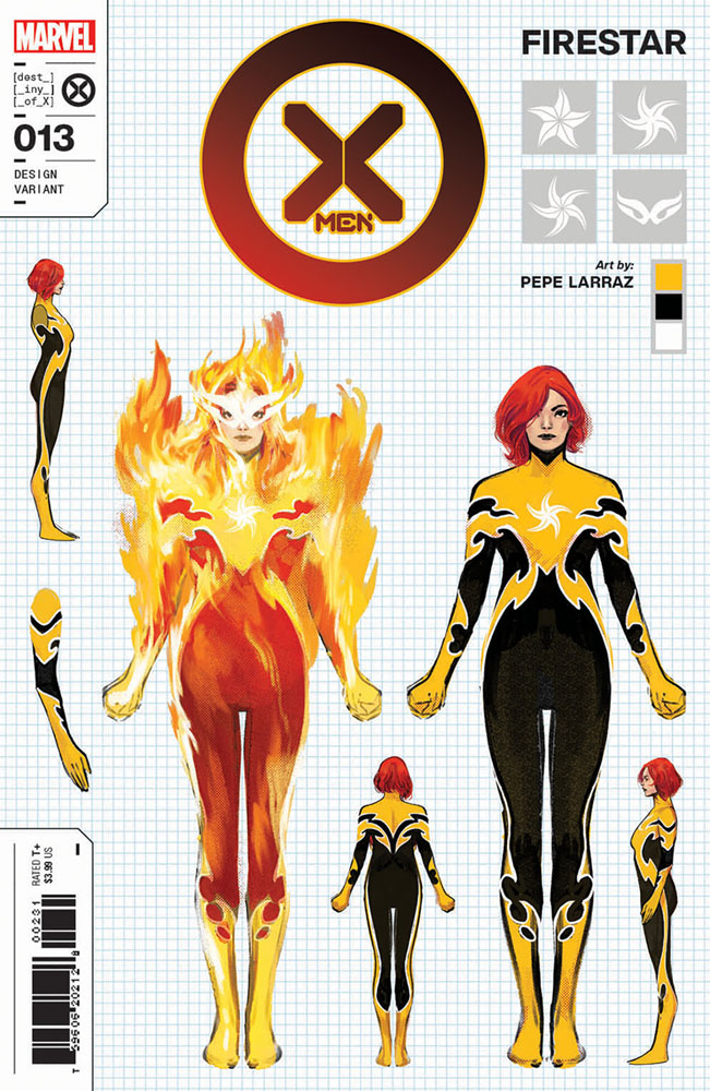 Image: X-Men #13 (incentive 1:10 Design cover - Larraz)  [2022] - Marvel Comics