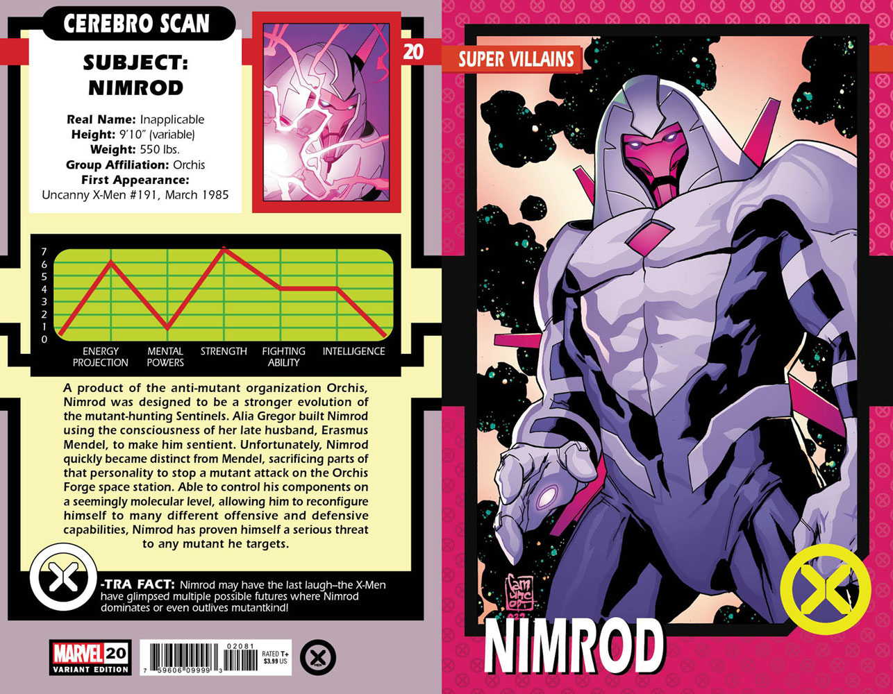 Image: X-Men #20 (variant Trading Card cover - Camuncoli) - Marvel Comics