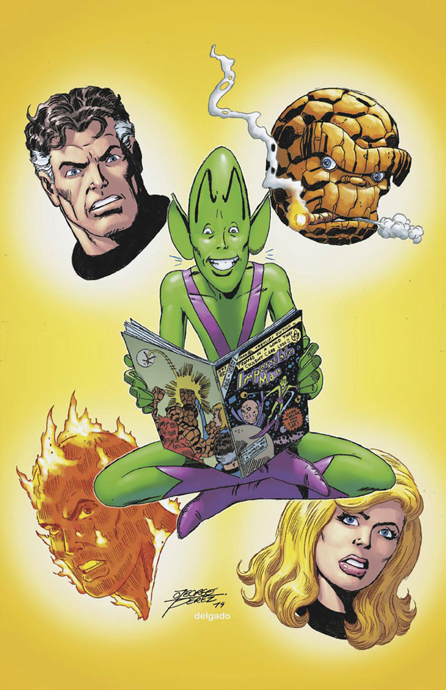 Image: Fantastic Four #8 (incentive 1:100 cover - George Perez virgin)  [2023] - Marvel Comics