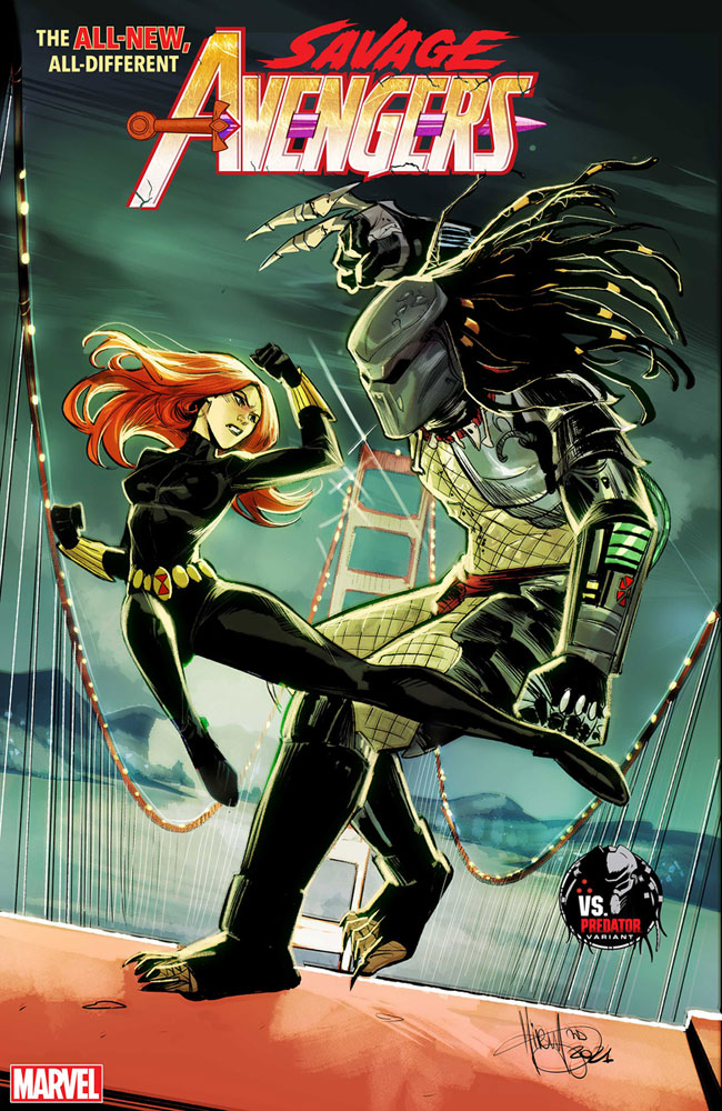 Image: Savage Avengers #3 (variant Predator cover - Andolfo) - Marvel Comics