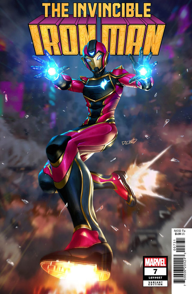 Image: Invincible Iron Man #7 (variant Ironheart cover - Derrick Chew)  [2023] - Marvel Comics