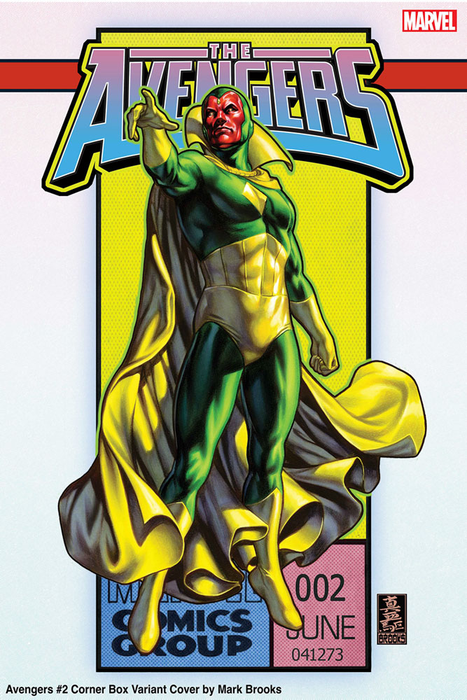 Image: Avengers #2 (variant Corner Box cover - Mark Brooks) - Marvel Comics