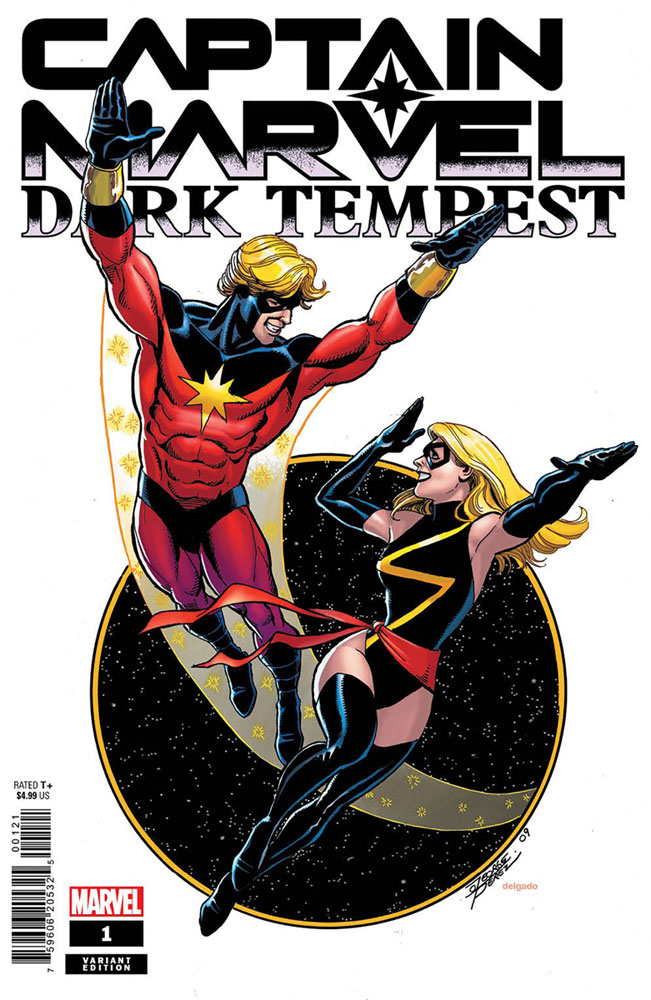Image: Captain Marvel: Dark Tempest #1 (variant cover - George Perez) - Marvel Comics