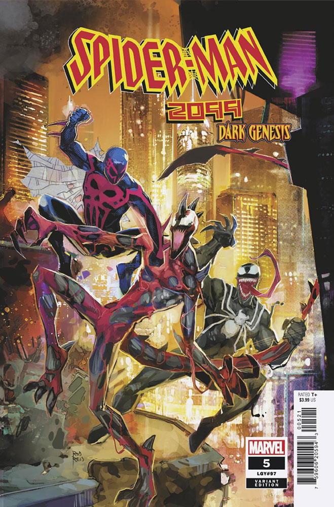 Image: Spider-Man 2099: Dark Genesis #5 (variant Connecting cover - Reis) - Marvel Comics