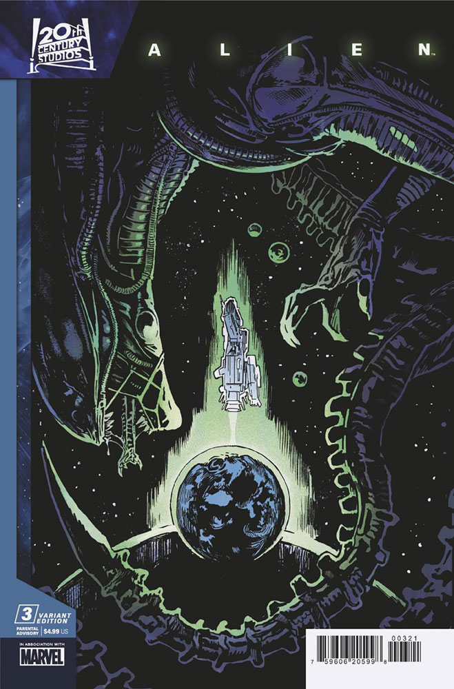 Image: Alien #3 (variant cover - Michael Walsh) - Marvel Comics