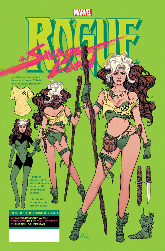 Rogue: The Savage Land #1 (variant cover - Russell Dauterman