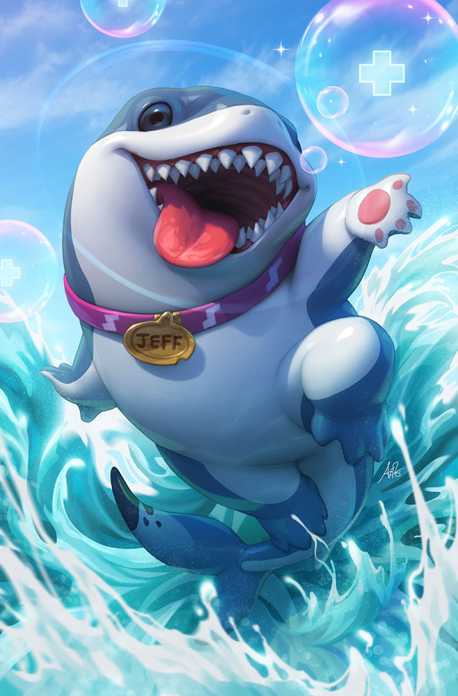 Jeff the Land Shark #1 (incentive 1:100 virgin cover - Artgerm