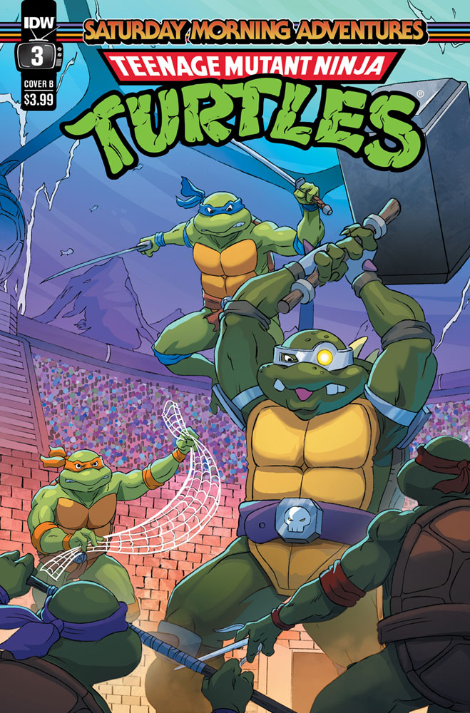Image: Teenage Mutant Ninja Turtles: Saturday Morning Adventures [2023] #3 (cover B - Schoening) - IDW Publishing